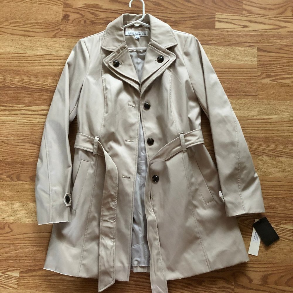 NEW Kenneth Cole NY Trench Coat Sz M
